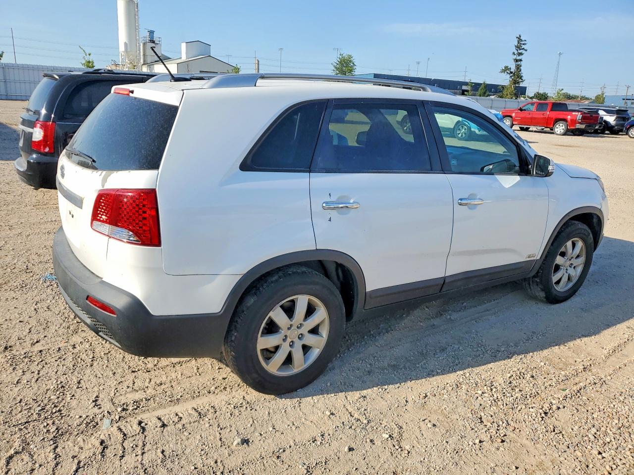2013 Kia Sorento Lx White vin: 5XYKTDA26DG403455
