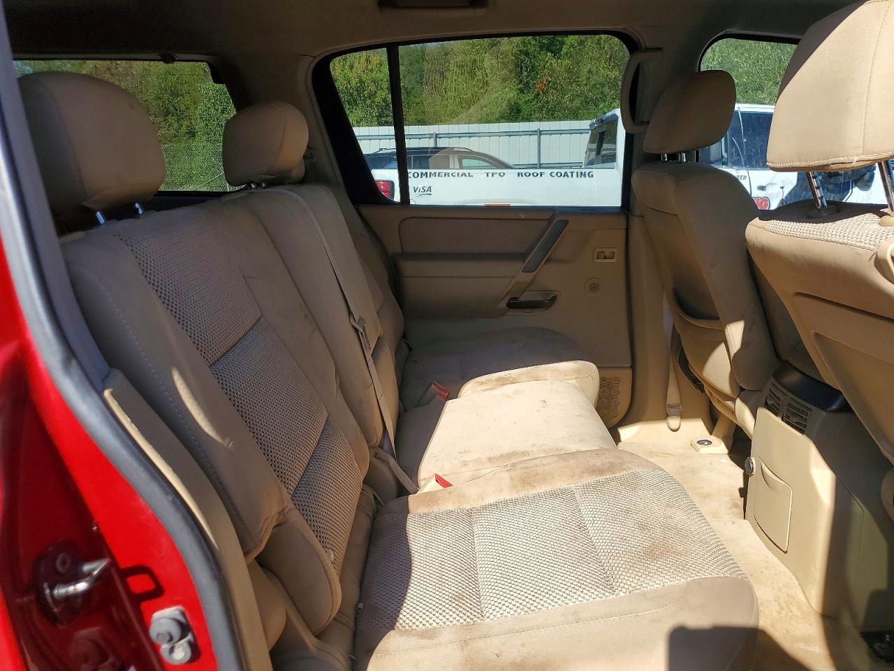 2007 Nissan Armada Se Maroon vin: 5N1AA08C47N712083