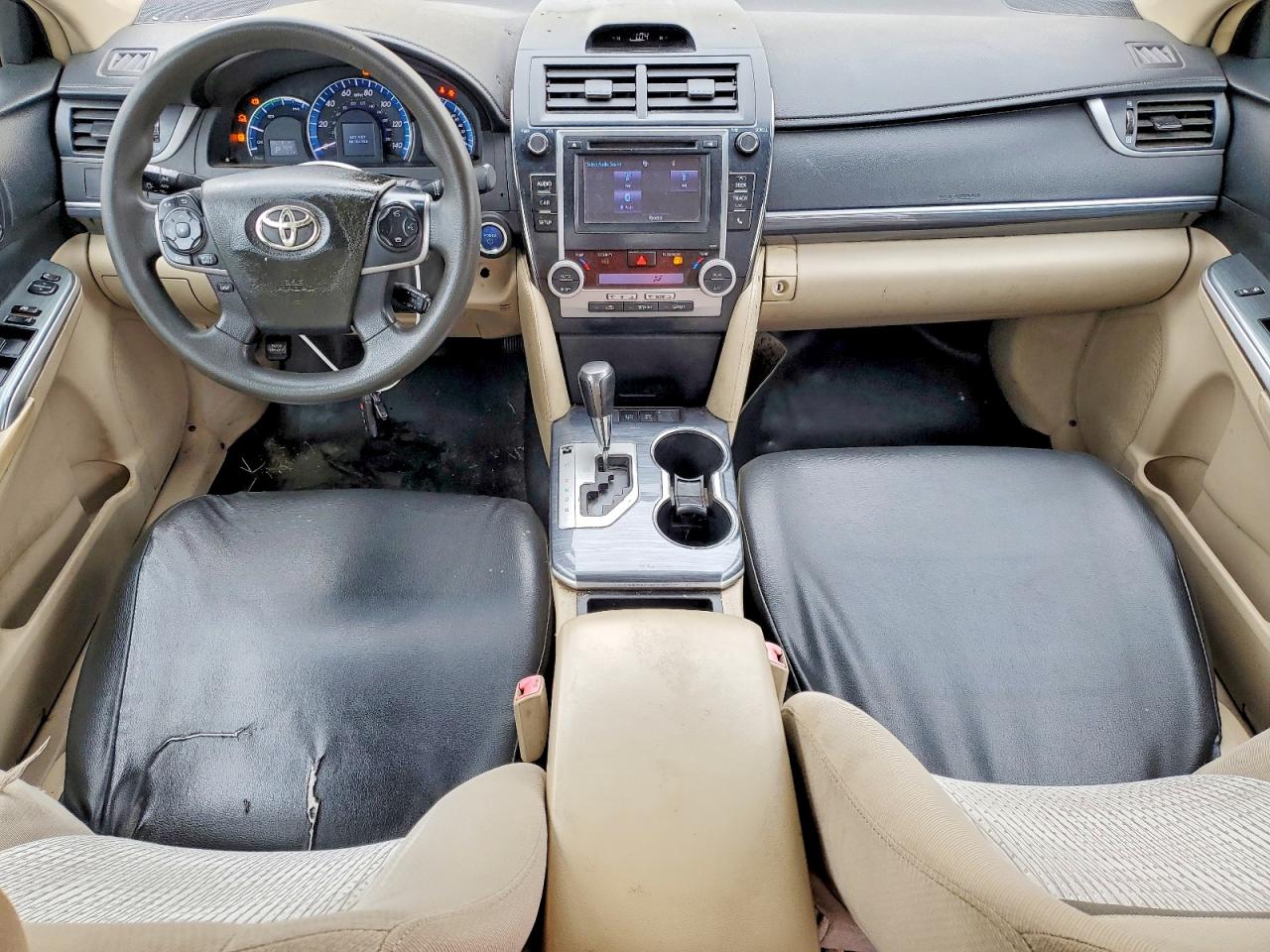 2014 Toyota Camry Hybrid Le Yellow vin: 4T1BD1FK3EU111584
