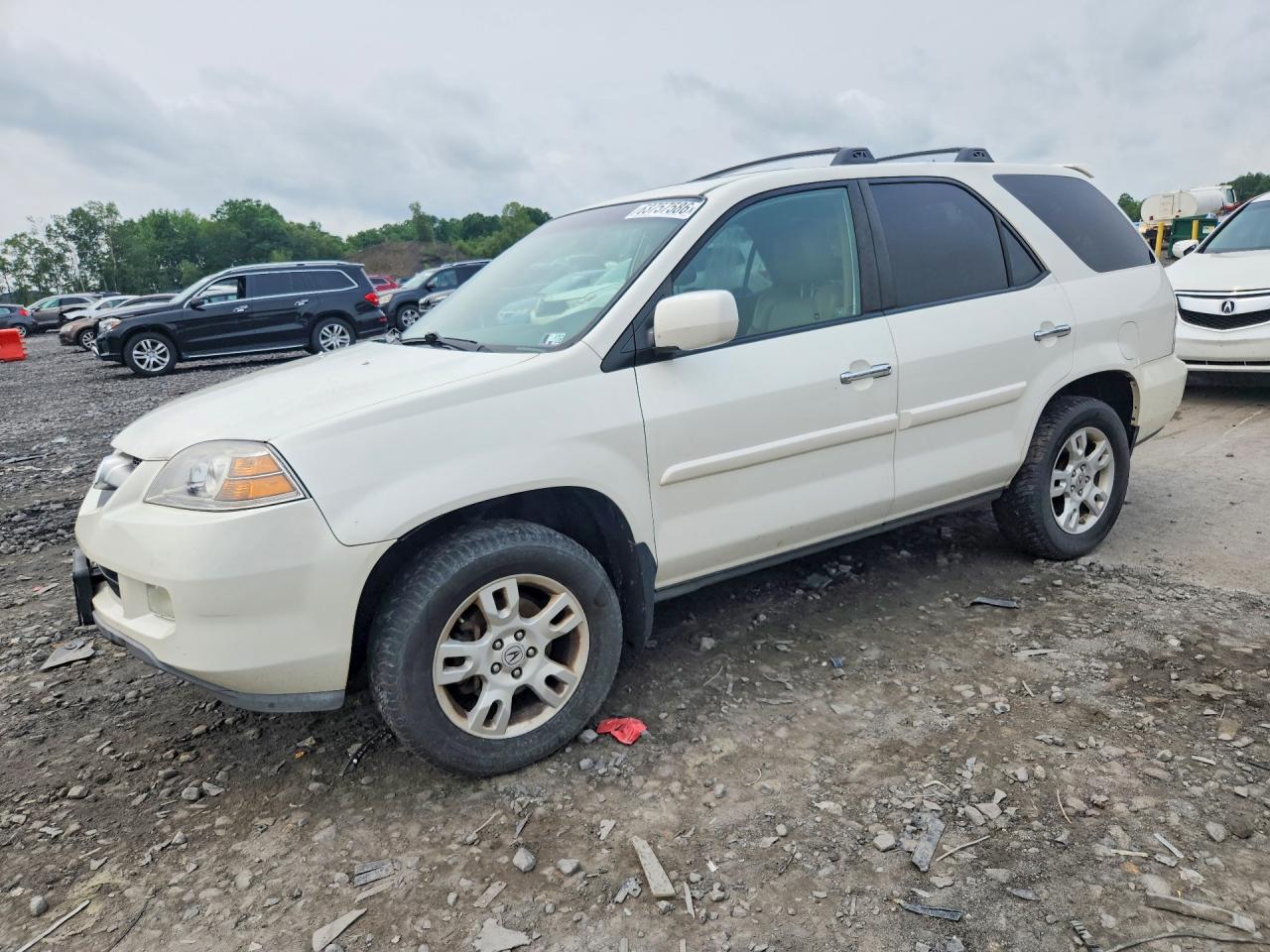 2006 Acura Mdx Touring White vin: 2HNYD18906H541645