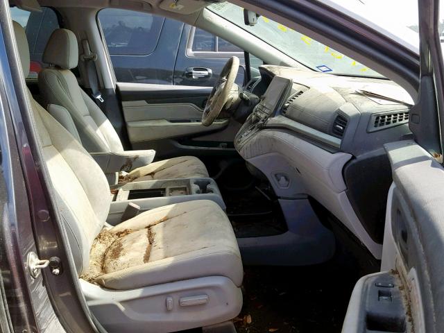 2018 Honda Odyssey Touring Gray vin: 5FNRL6H89JB006264