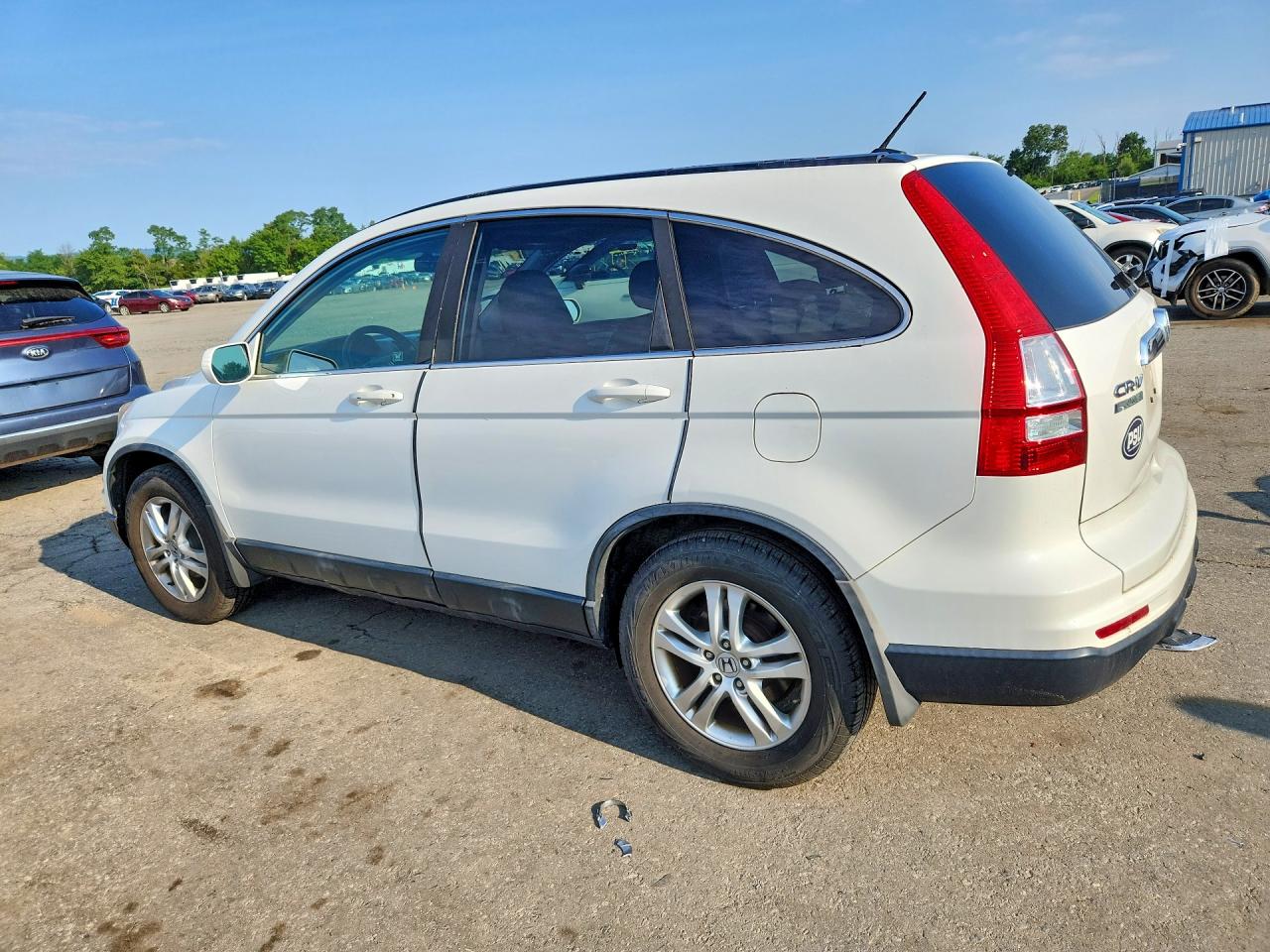 2010 Honda Cr-v Exl White vin: 5J6RE4H73AL038317