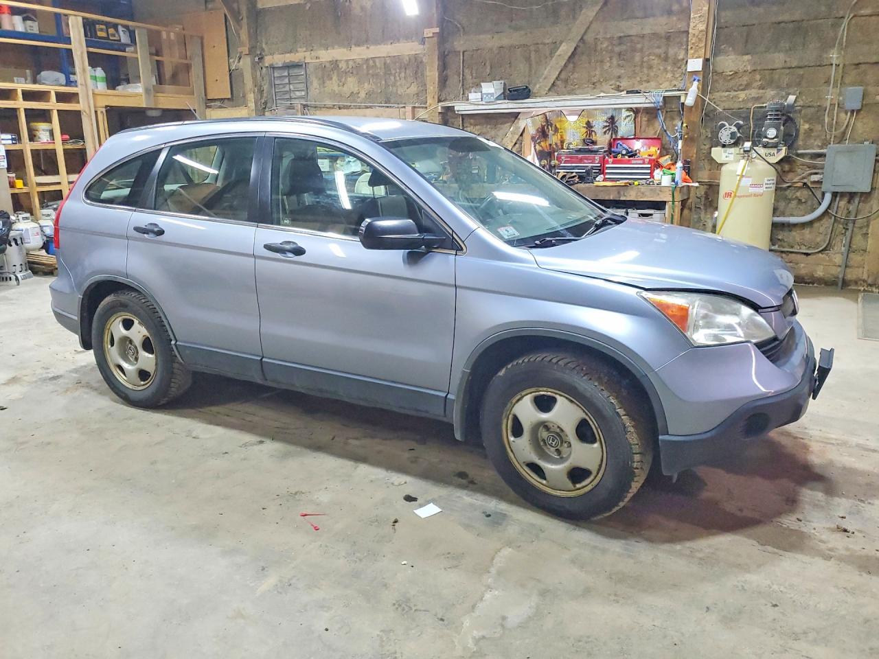 2008 Honda Cr-v Lx Blue vin: JHLRE48328C028362