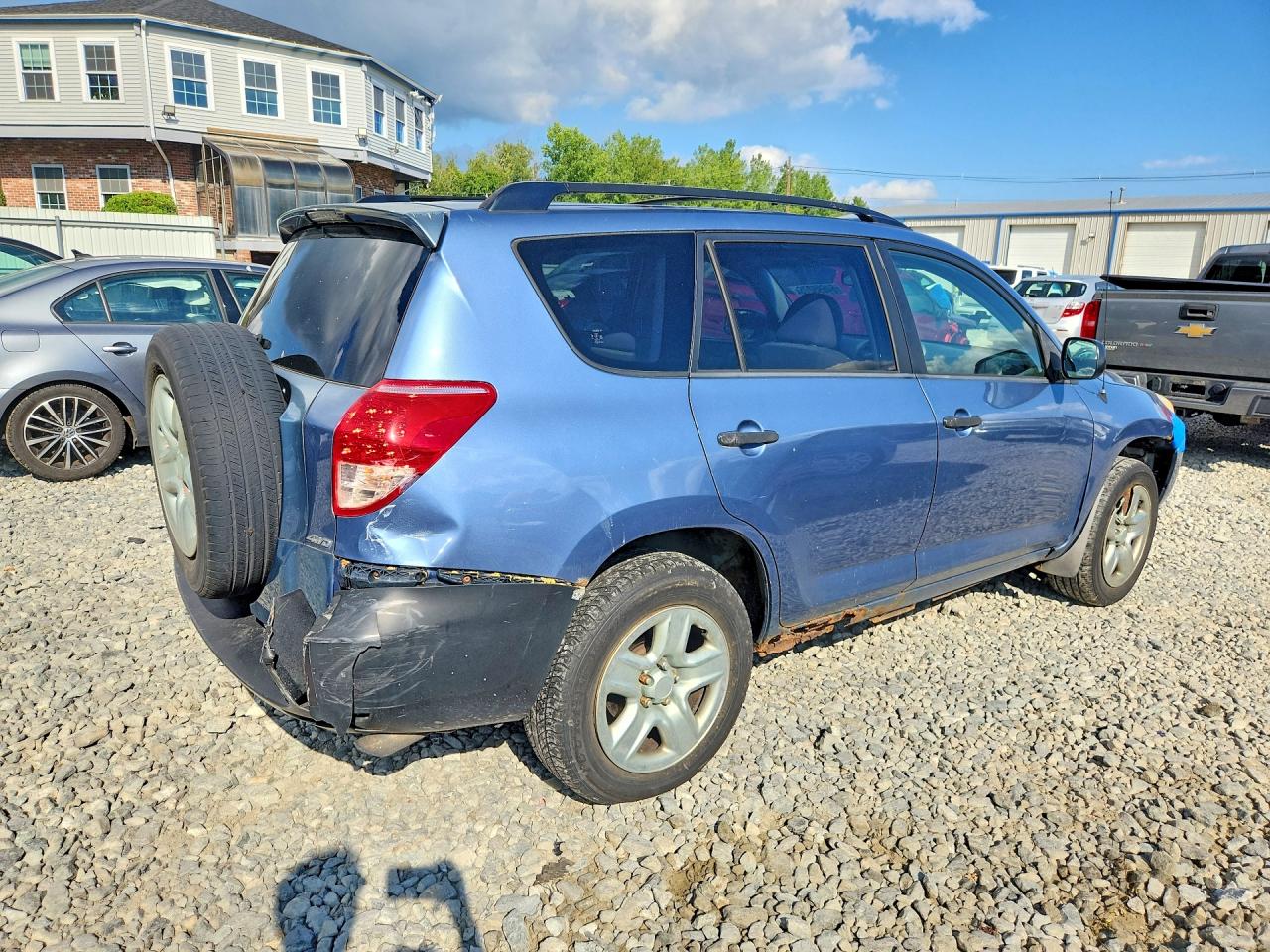 2008 Toyota Rav4 Base Blue vin: JTMBD33V986074466