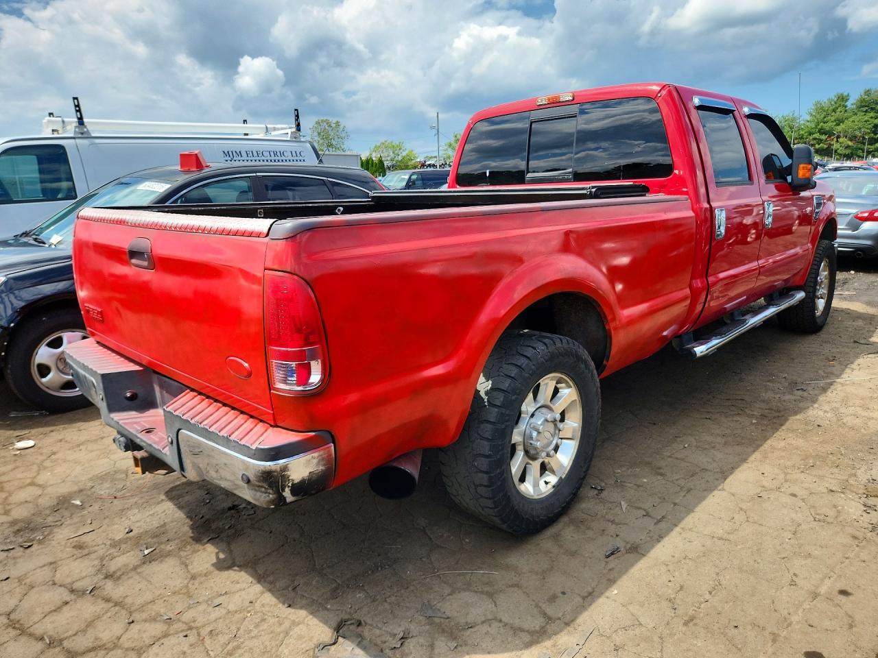 2008 Ford F250 Super Duty Red vin: 1FTSW21R88EC16564