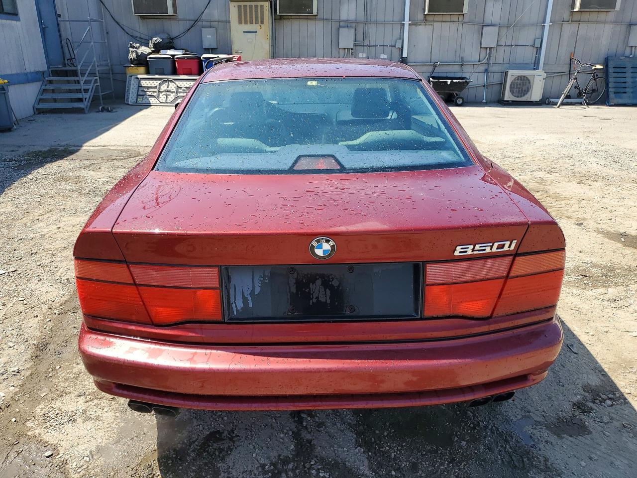 1991 Bmw 850 I Automatic Burgundy vin: WBAEG2310MCB72020