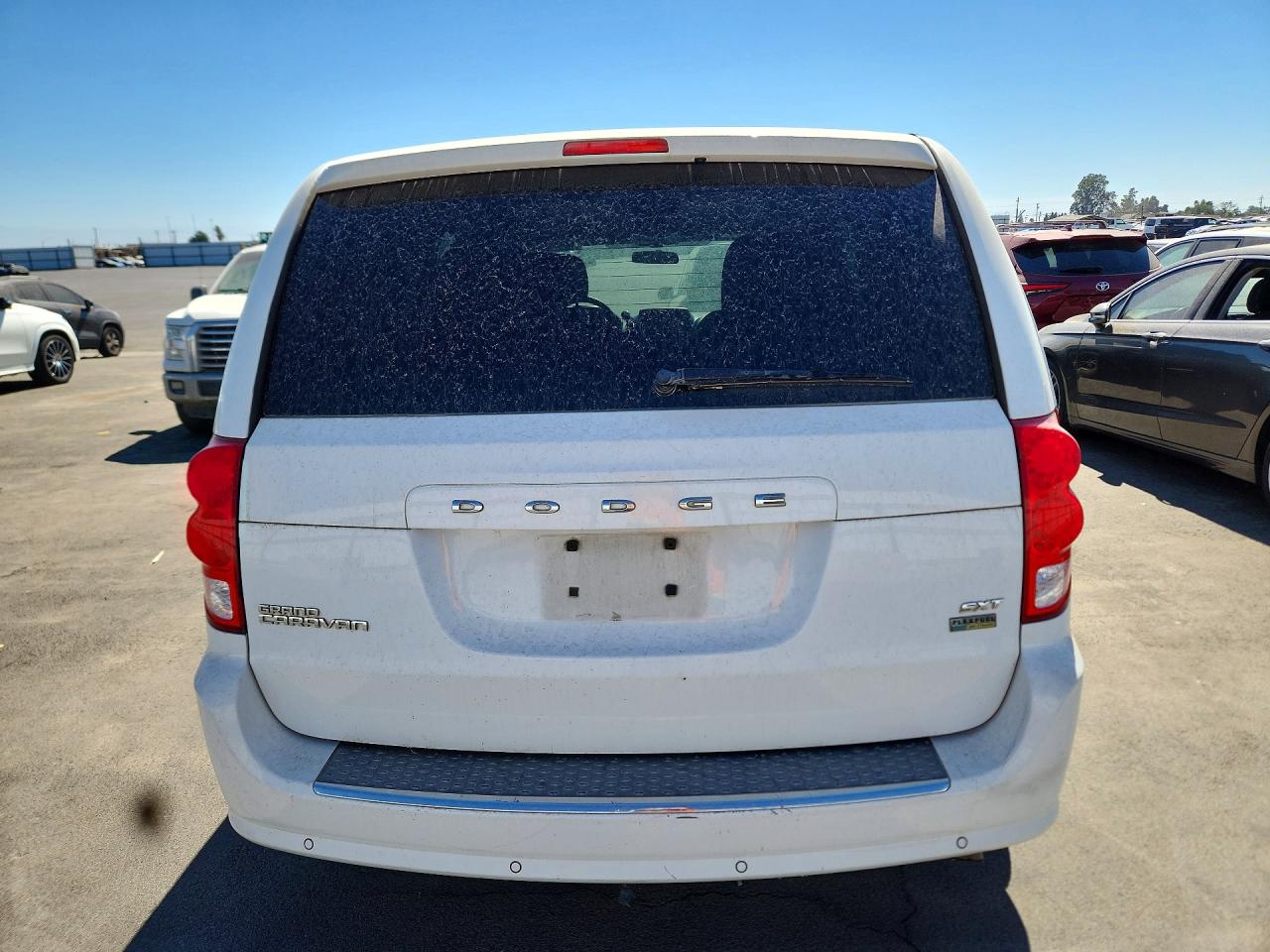 2014 Dodge Grand Caravan Sxt White vin: 2C4RDGCG5ER344885