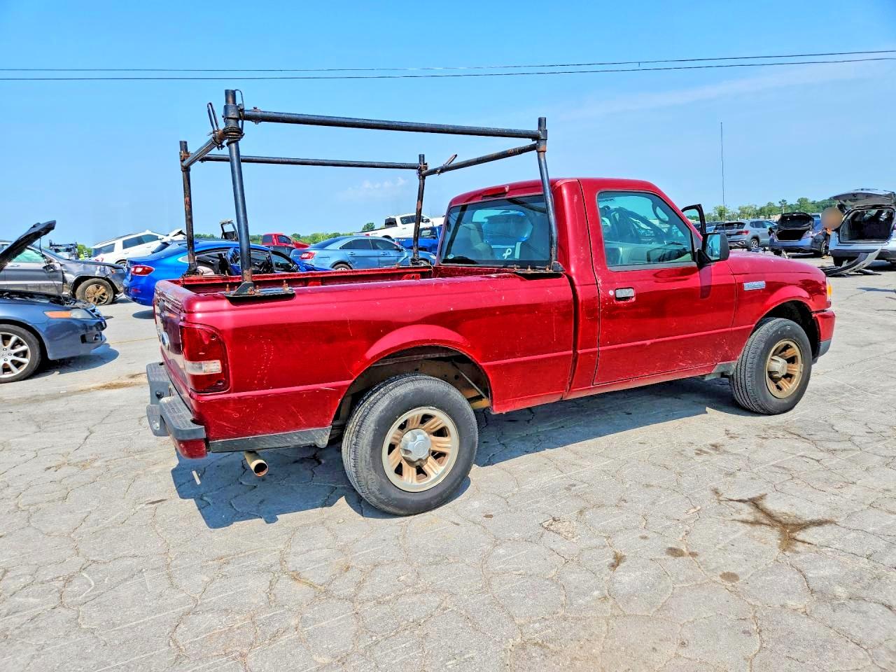 2008 Ford Ranger Red vin: 1FTYR10D68PB07977