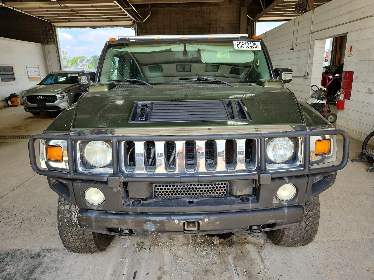 2003 Hummer H2 Green vin: 5GRGN23U83H145186