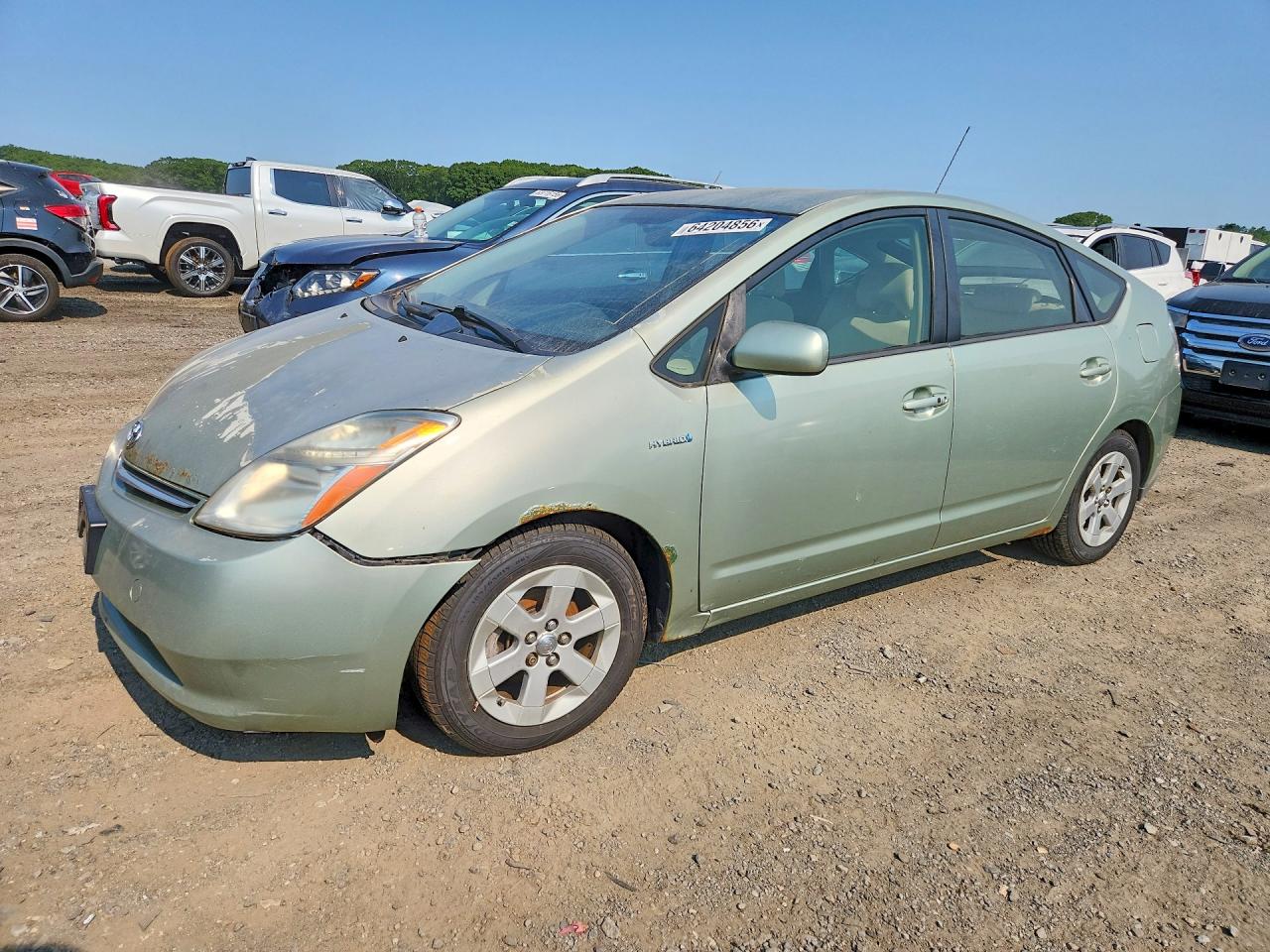 2007 Toyota Prius Base Green vin: JTDKB20U277586462