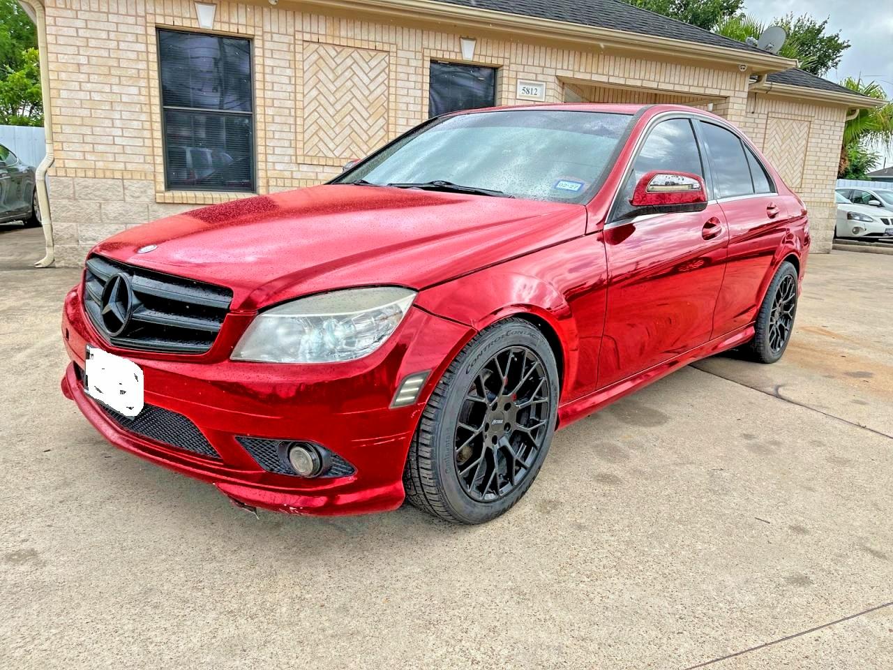 2008 Mercedes-benz C 300 Red vin: WDDGF54XX8R031853