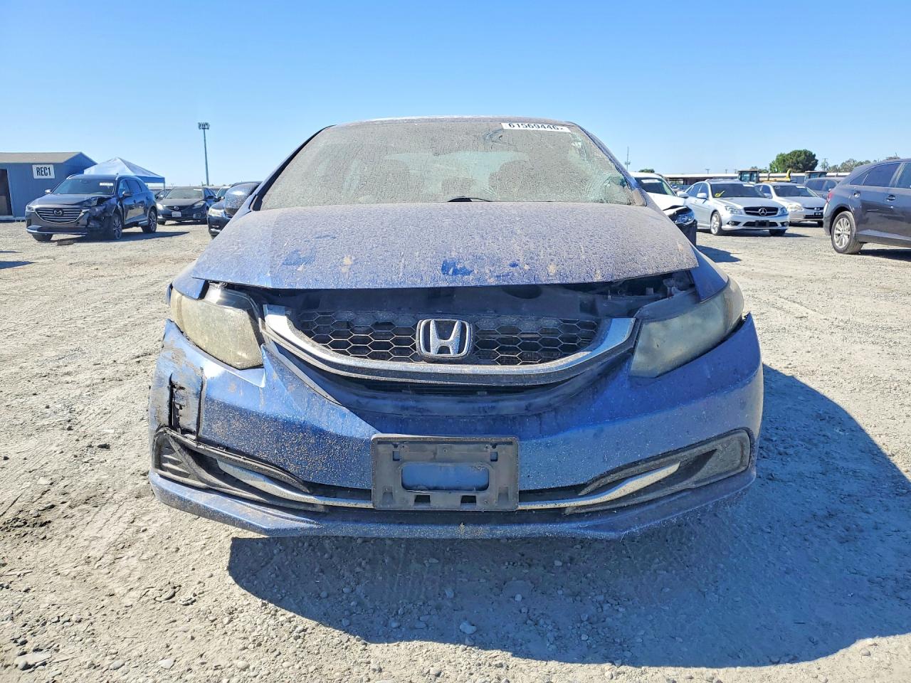 2013 Honda Civic Lx Blue vin: 19XFB2F58DE257567