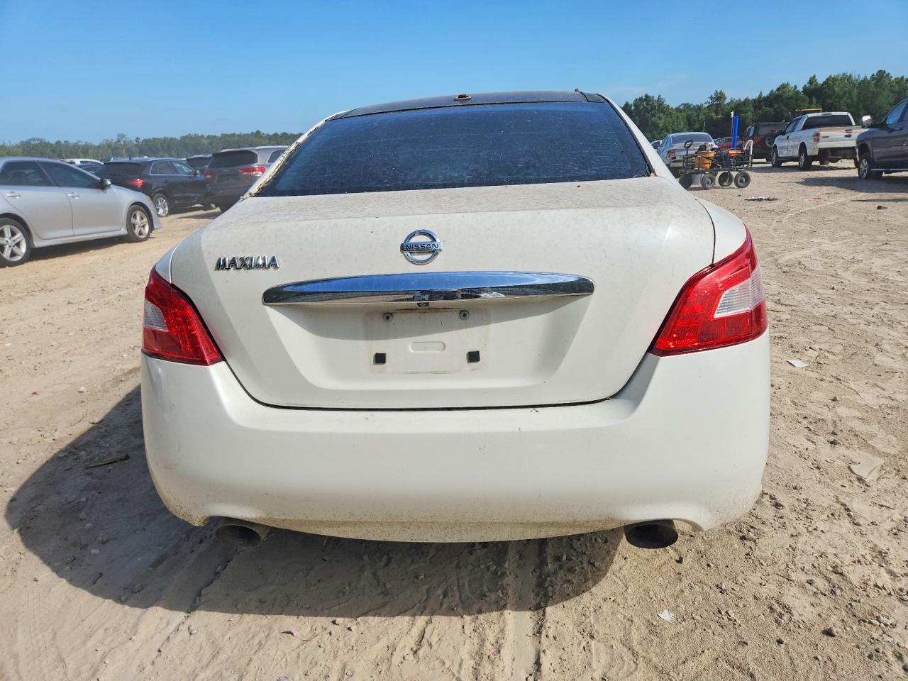 2009 Nissan Maxima 3.5 S White vin: 1N4AA51E39C833902