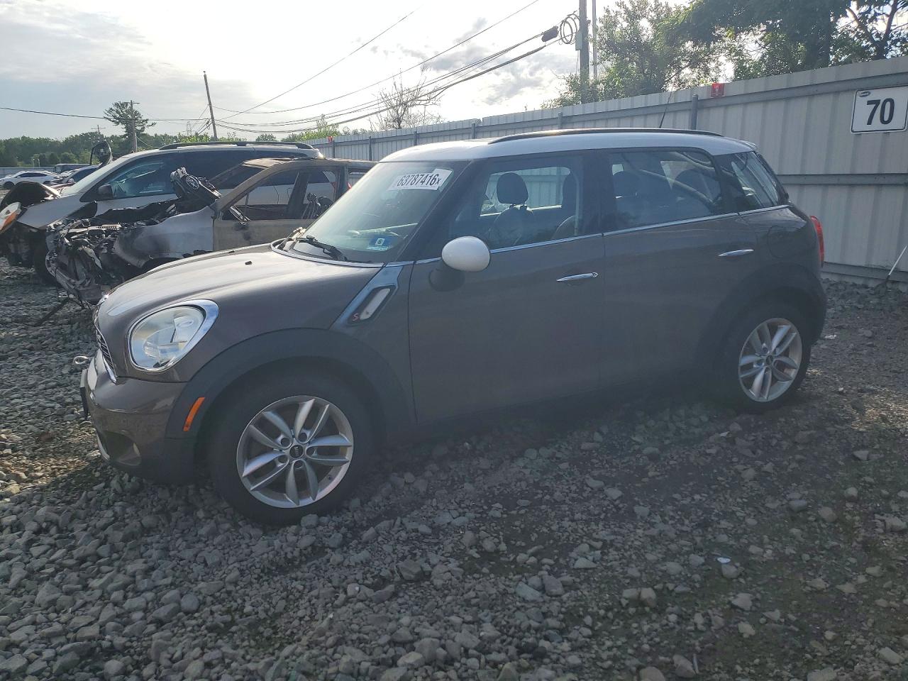 2014 Mini Cooper S Countryman Brown vin: WMWZC3C57EWP29671