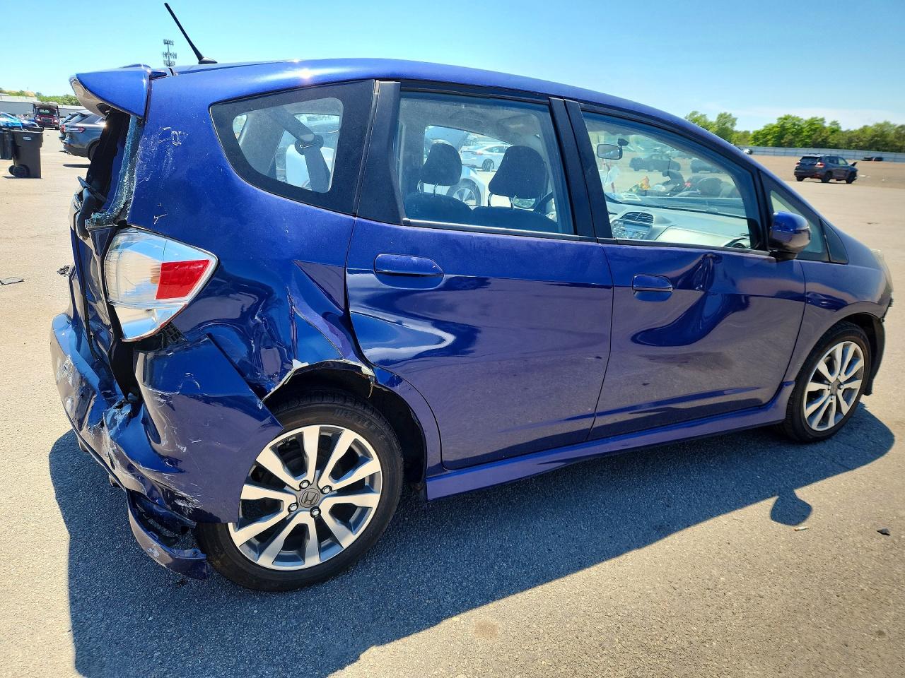 2012 Honda Fit Sport Blue vin: JHMGE8G52CC030702