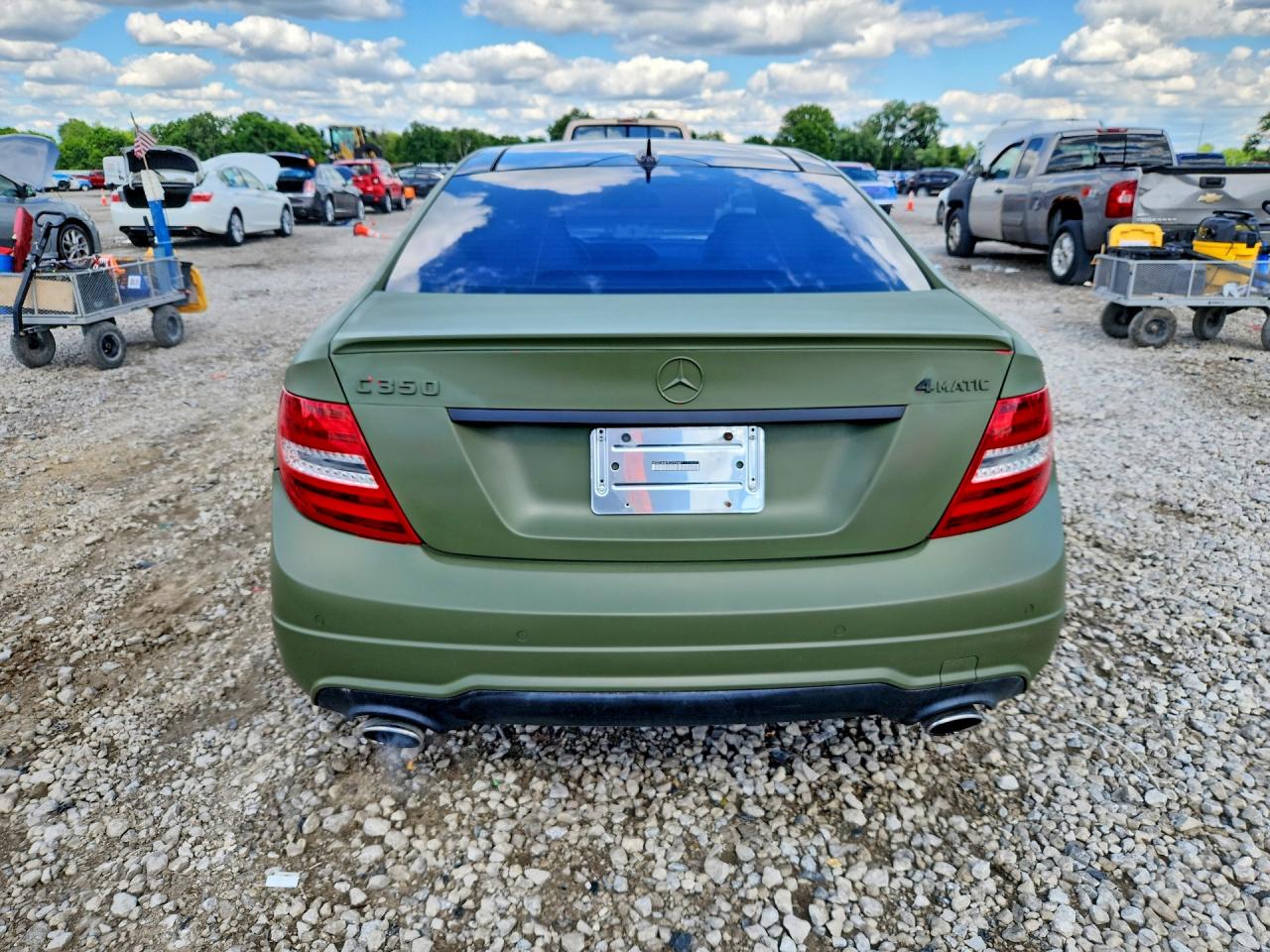 2014 Mercedes-benz C 350 4matic Green vin: WDDGJ8JB7EG292681