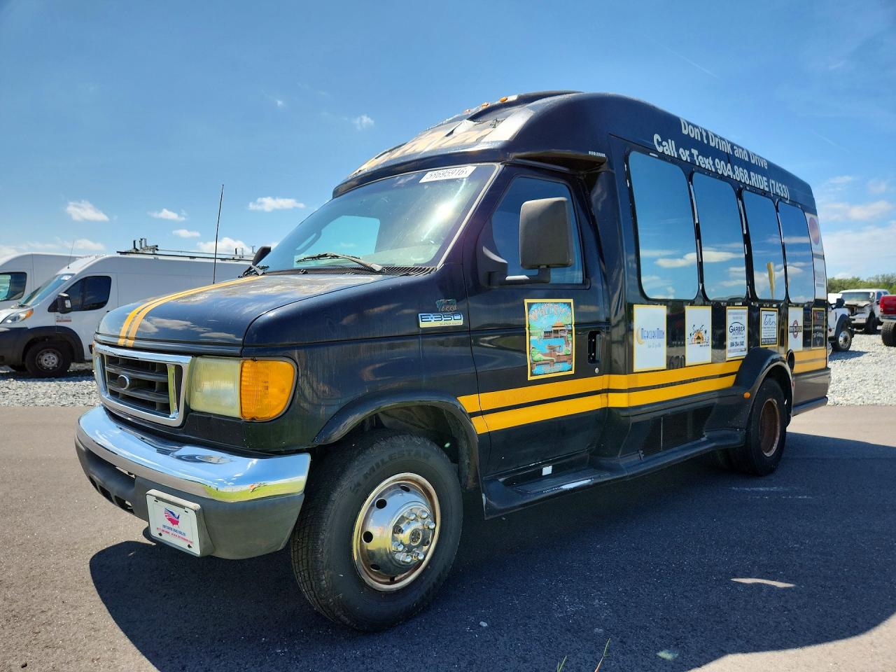 2006 Ford Econoline E350 Super Duty Cutaway Van Black vin: 1FDWE35L36HB01863