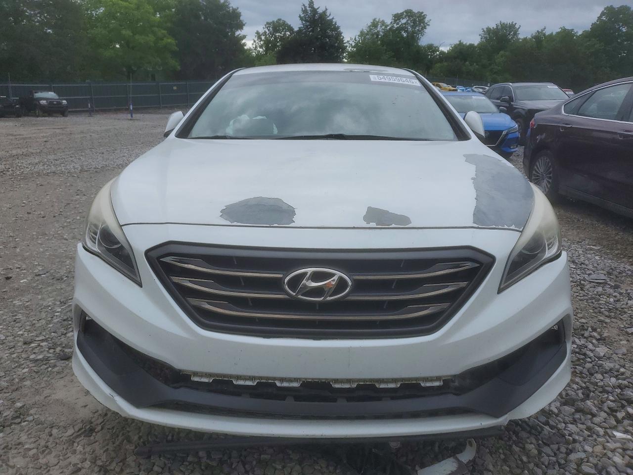 2015 Hyundai Sonata Sport Белый vin: 5NPE34AF0FH103969