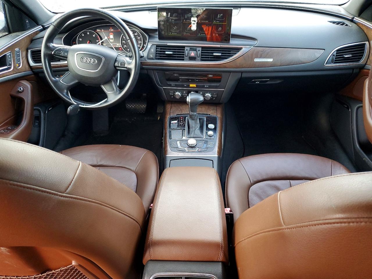 2013 Audi A6 Premium Plus White vin: WAUGGAFC9DN044179