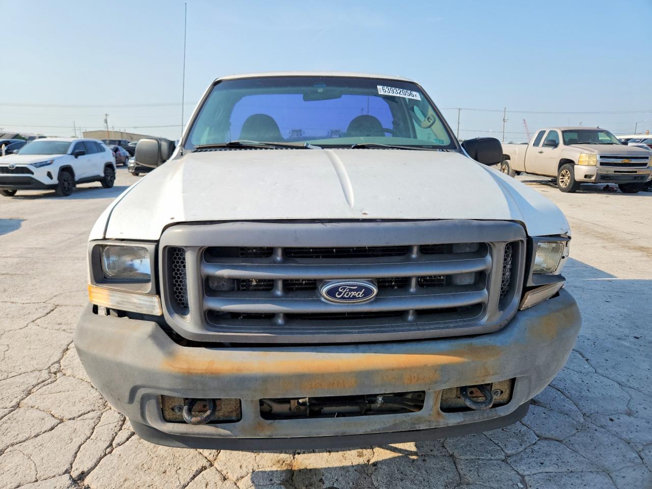 2004 Ford F250 Super Duty White vin: 1FTNF20L04EC25800
