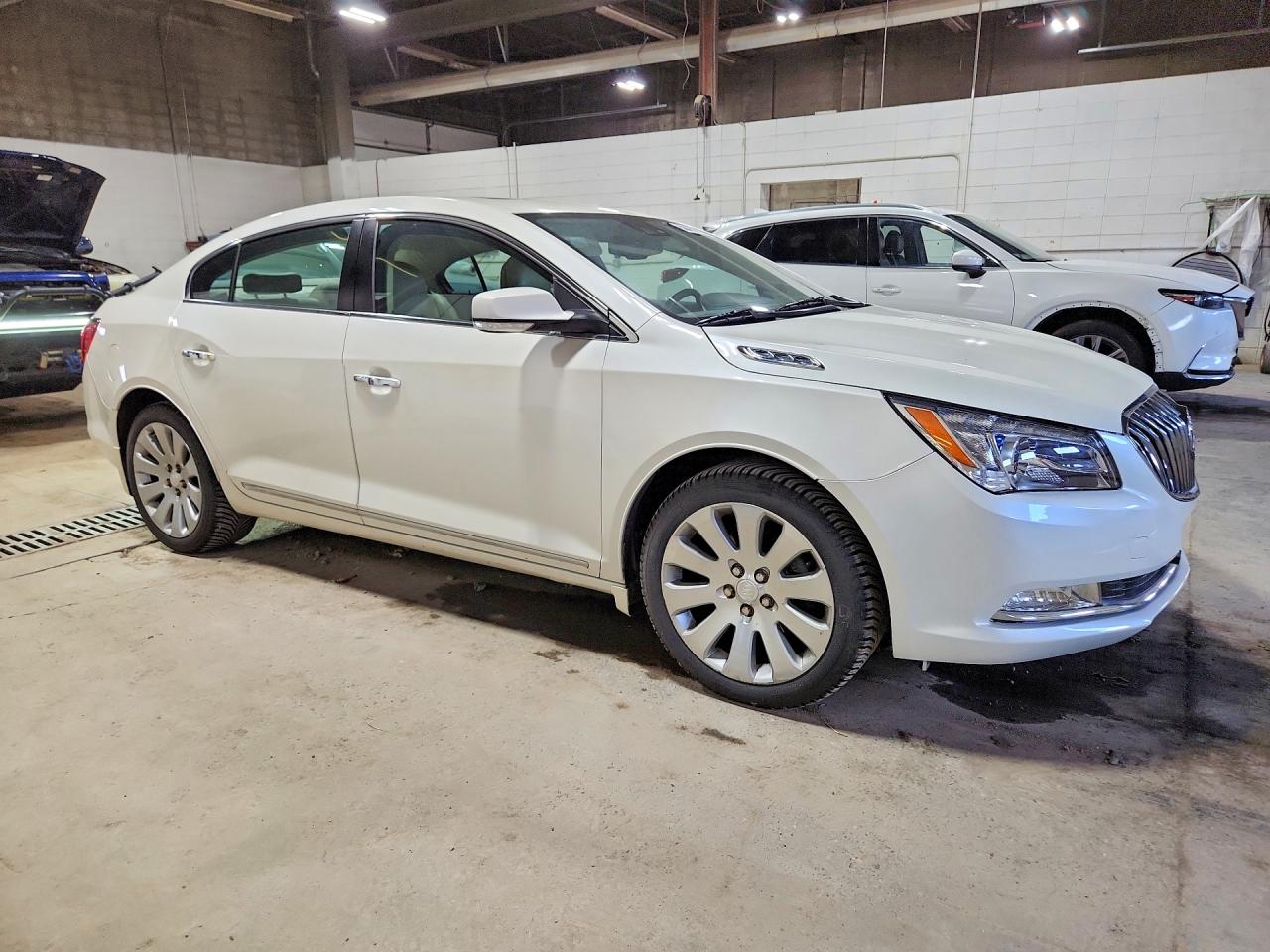 2014 Buick Lacrosse Premium White vin: 1G4GE5G37EF248601