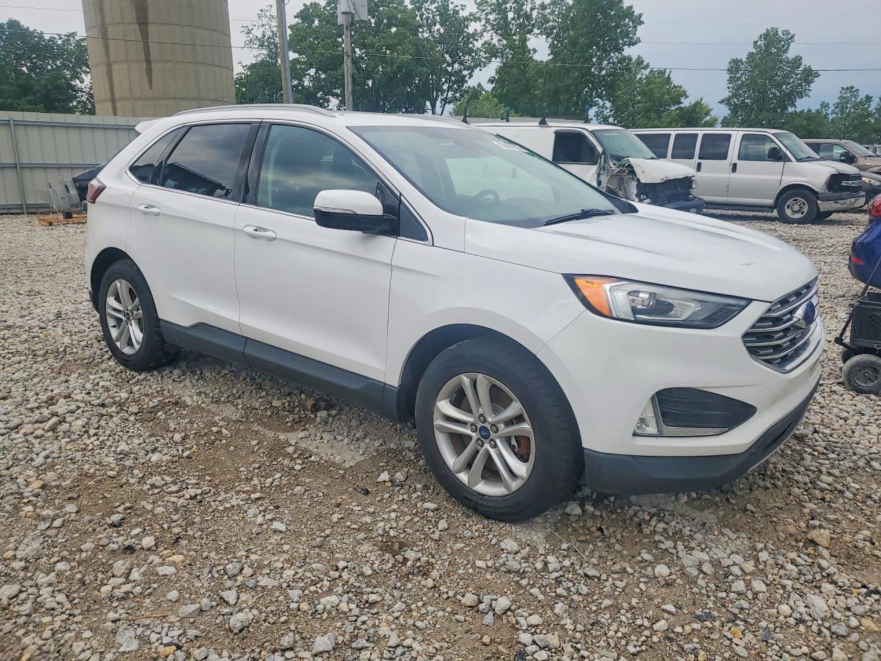2020 Ford Edge Sel White vin: 2FMPK4J9XLBB20660