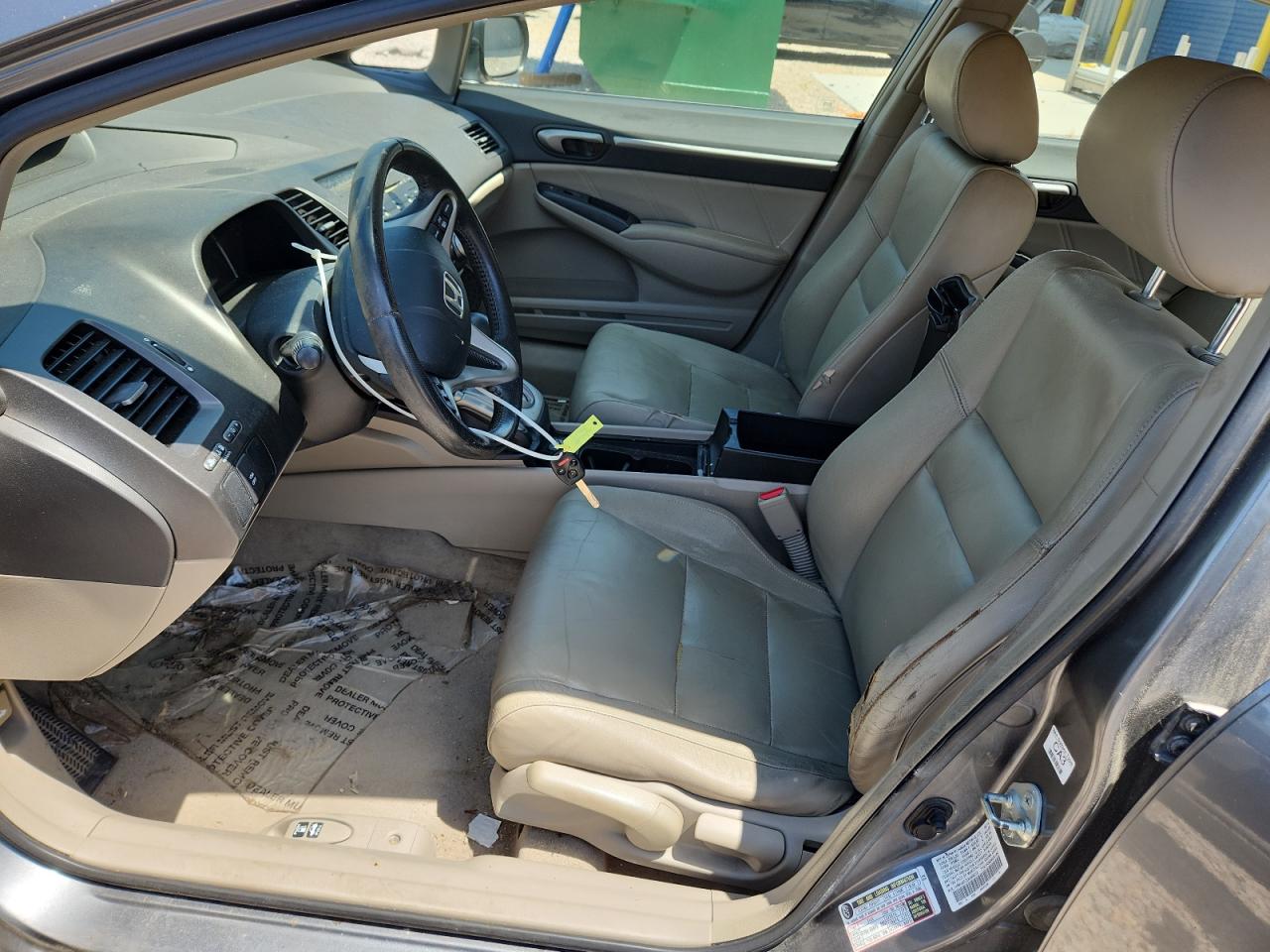 2010 Honda Civic Hybrid Gray vin: JHMFA3F25AS005510