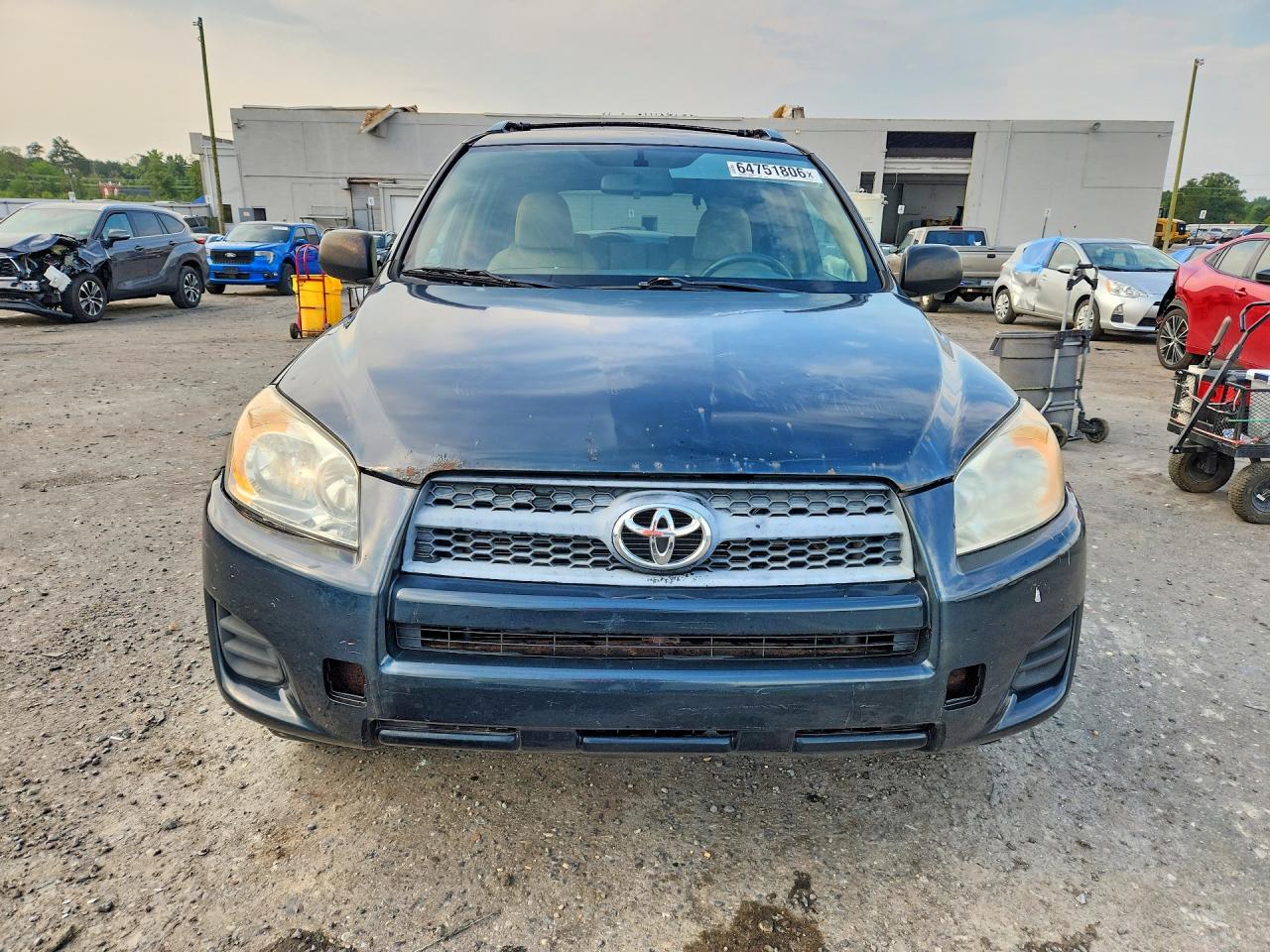2010 Toyota Rav4 Base Blue vin: JTMBF4DV4AD027877