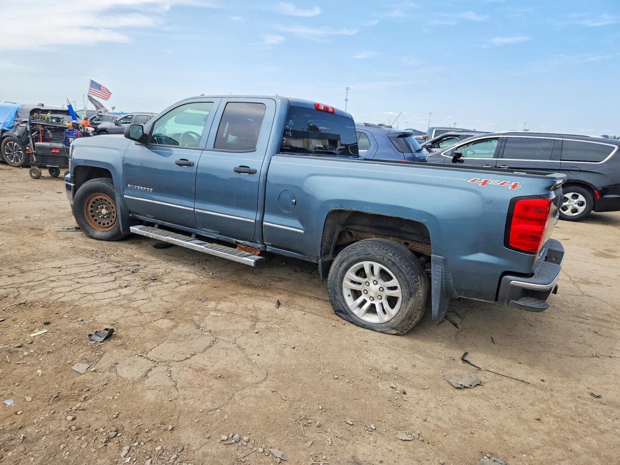 2014 Chevrolet Silverado K1500 Lt Blue vin: 1GCVKREH5EZ123928