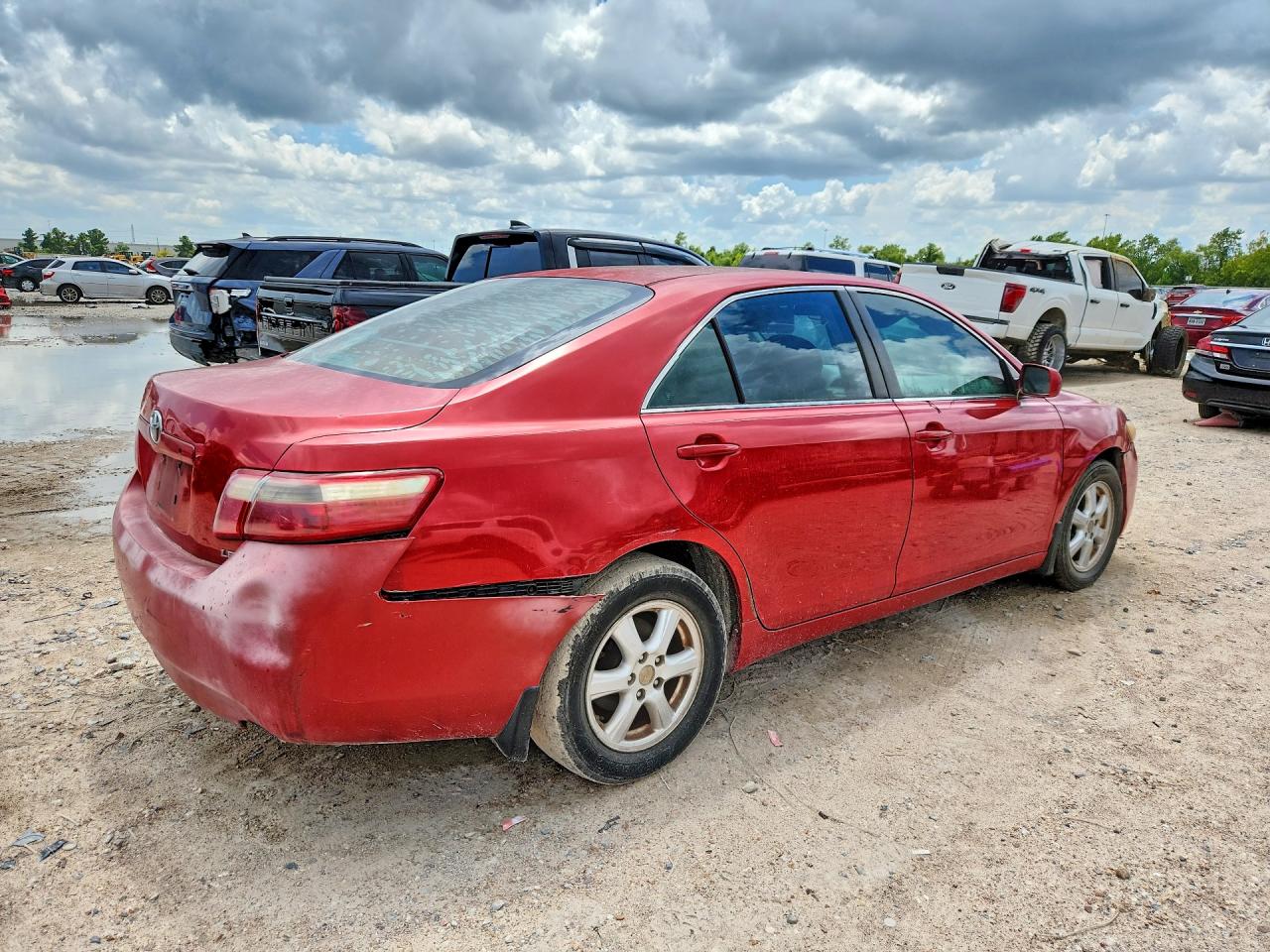 2007 Toyota Camry Le Red vin: 4T1BE46K87U067650