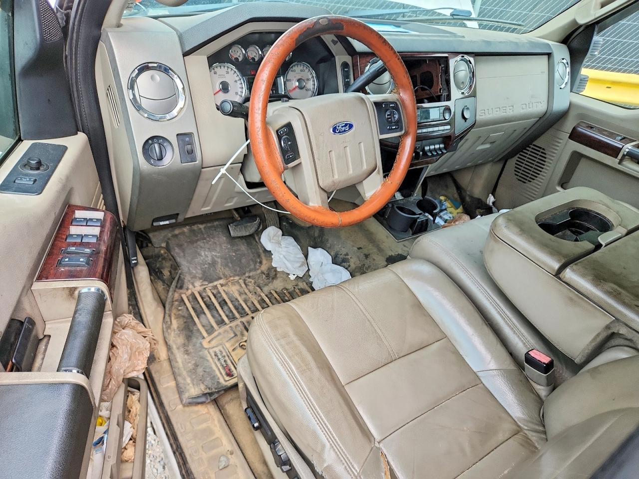 2008 Ford F350 Super Duty White vin: 1FTWW33R48ED24863