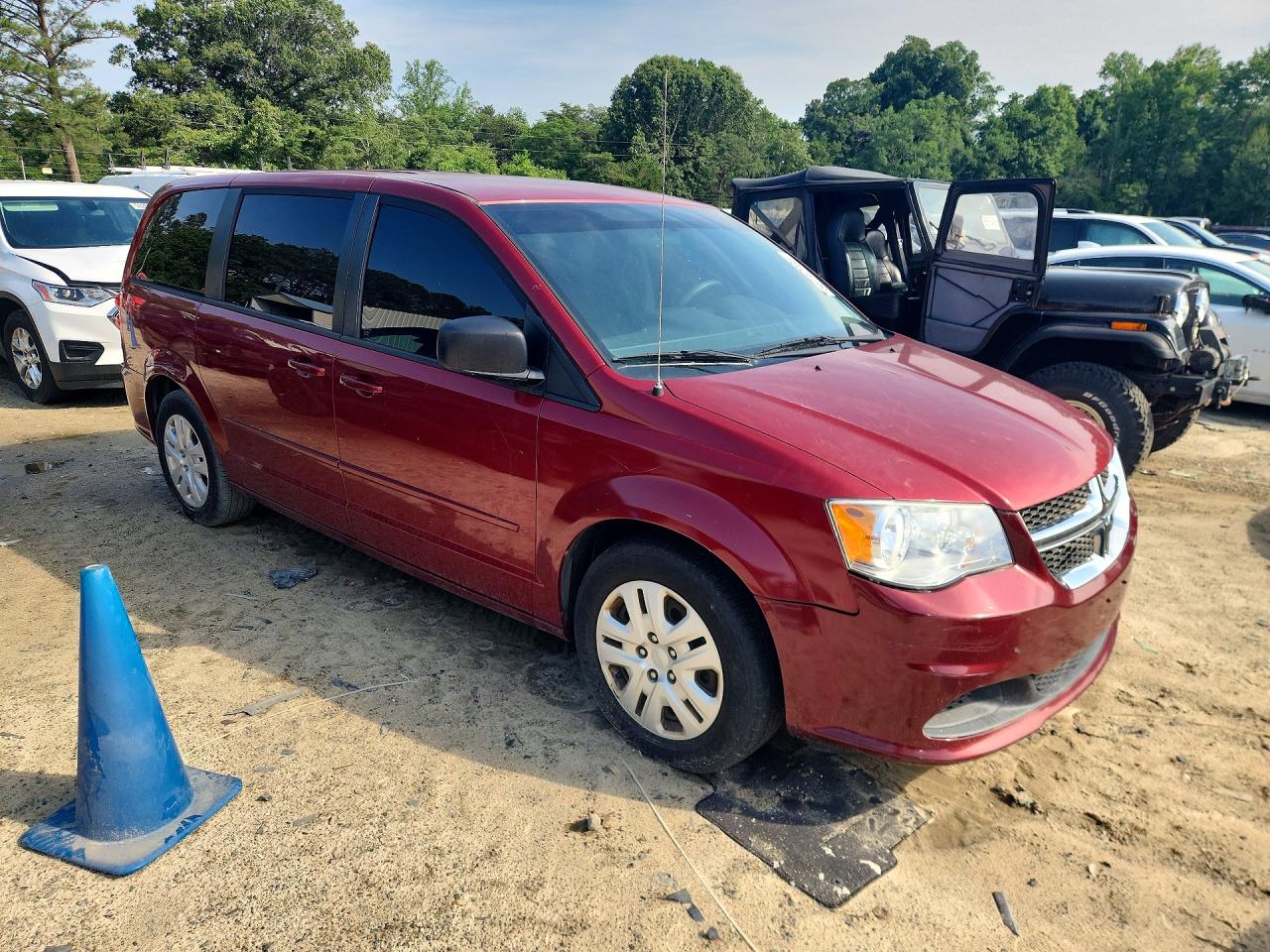 2015 Dodge Grand Caravan Se Красный vin: 2C4RDGBG1FR605903