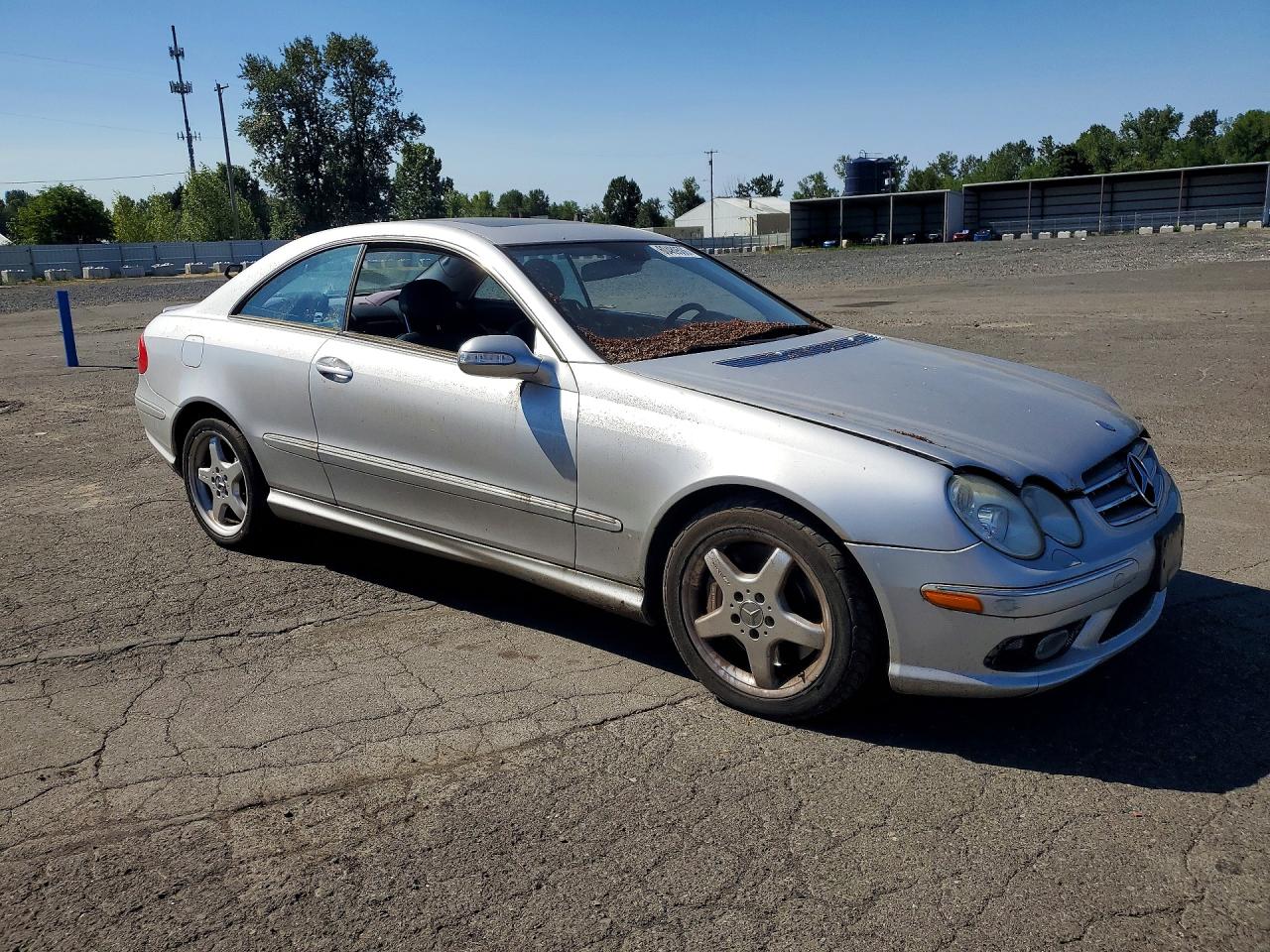 2003 Mercedes-benz Clk 500 Silver vin: WDBTJ75JX3F050215