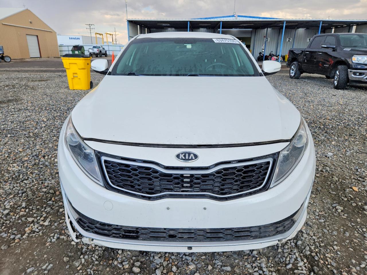2012 Kia Optima Hybrid White vin: KNAGM4AD7C5020228