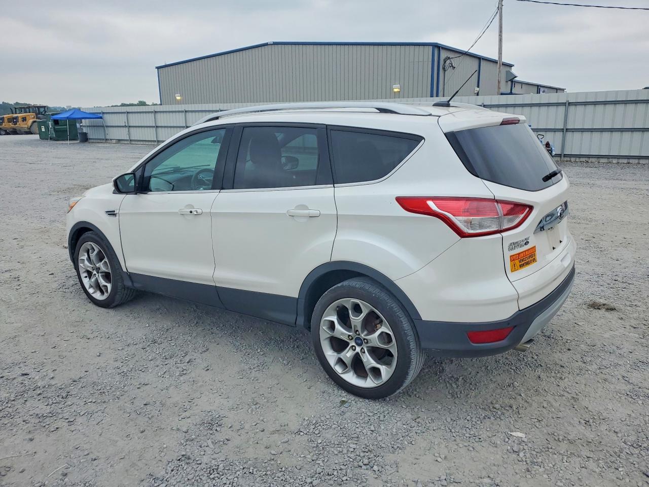 2015 Ford Escape Titanium White vin: 1FMCU0J95FUB04785