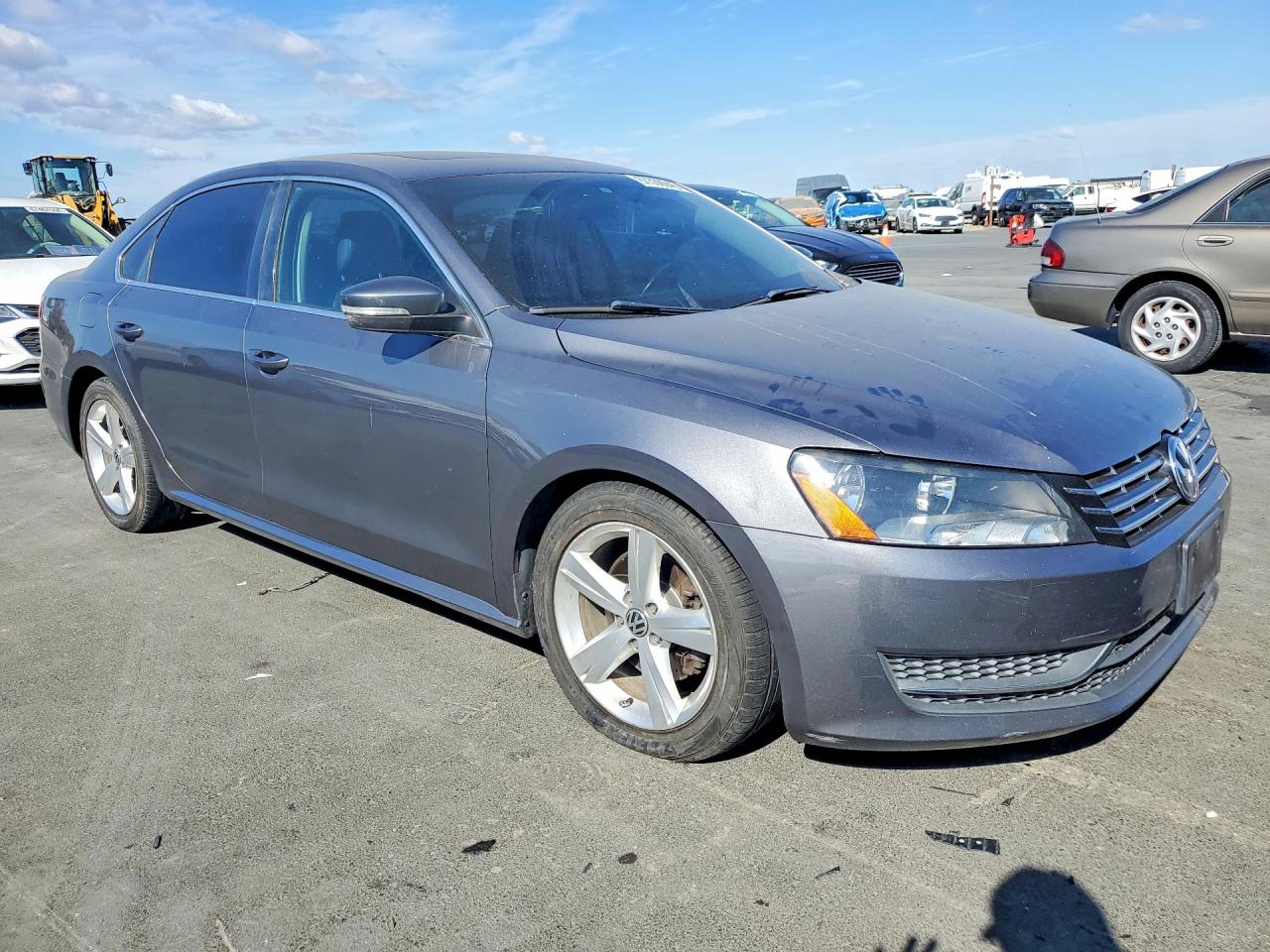 2012 Volkswagen Passat Se Gray vin: 1VWBN7A36CC078858