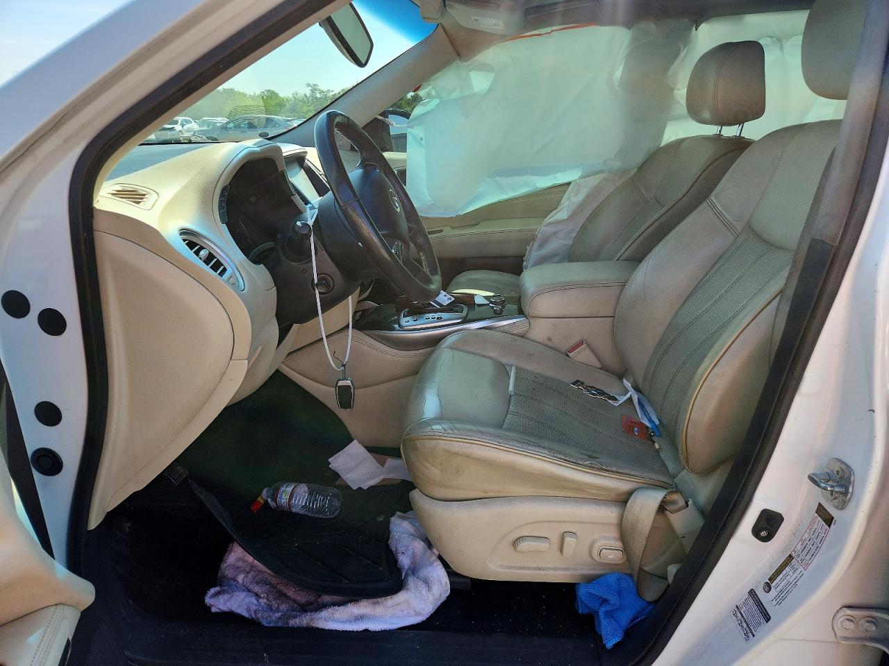 2015 Infiniti Qx60 Base White vin: 5N1AL0MM7FC519218
