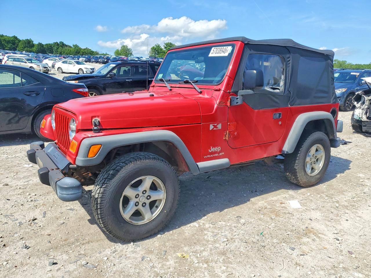 2003 Jeep Wrangler Commando Red vin: 1J4FA39S43P374601