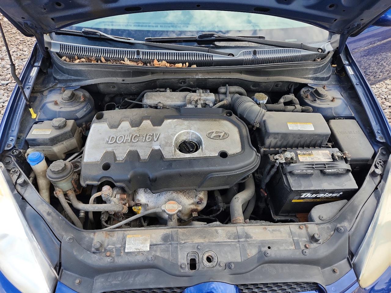 2007 Hyundai Accent Gs Blue vin: KMHCN36CX7U023883