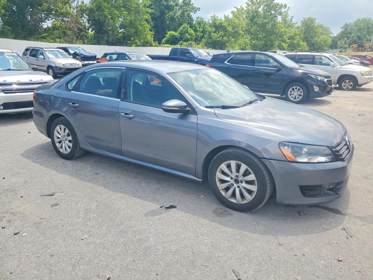 2012 Volkswagen Passat S Charcoal vin: 1VWAP7A37CC082939