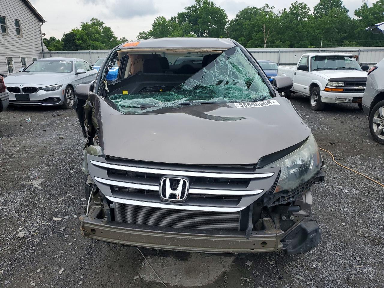 2014 Honda Cr-v Ex Silver vin: 5J6RM4H57EL097524