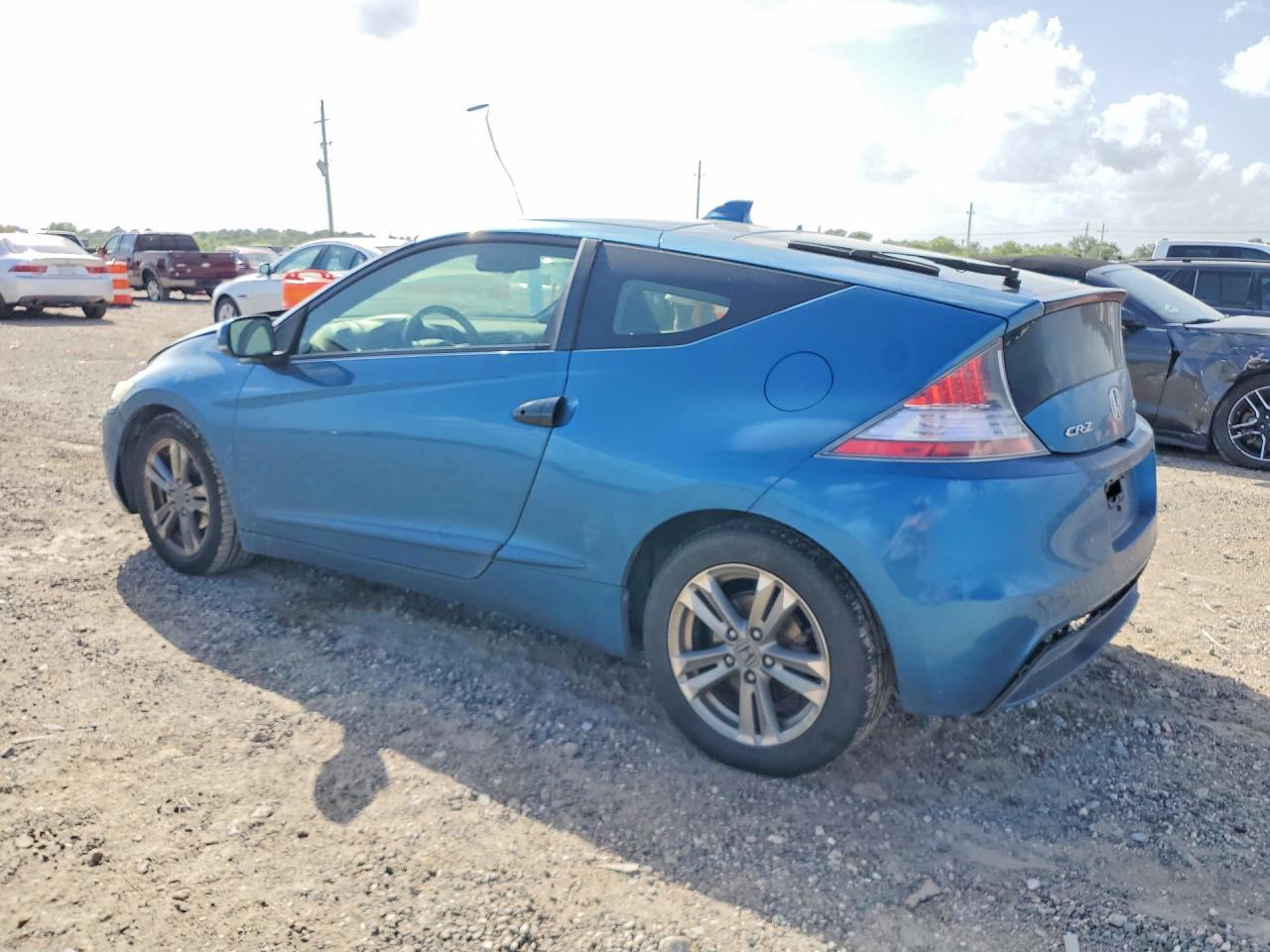 2013 Honda Cr-z Ex Blue vin: JHMZF1D69DS000596