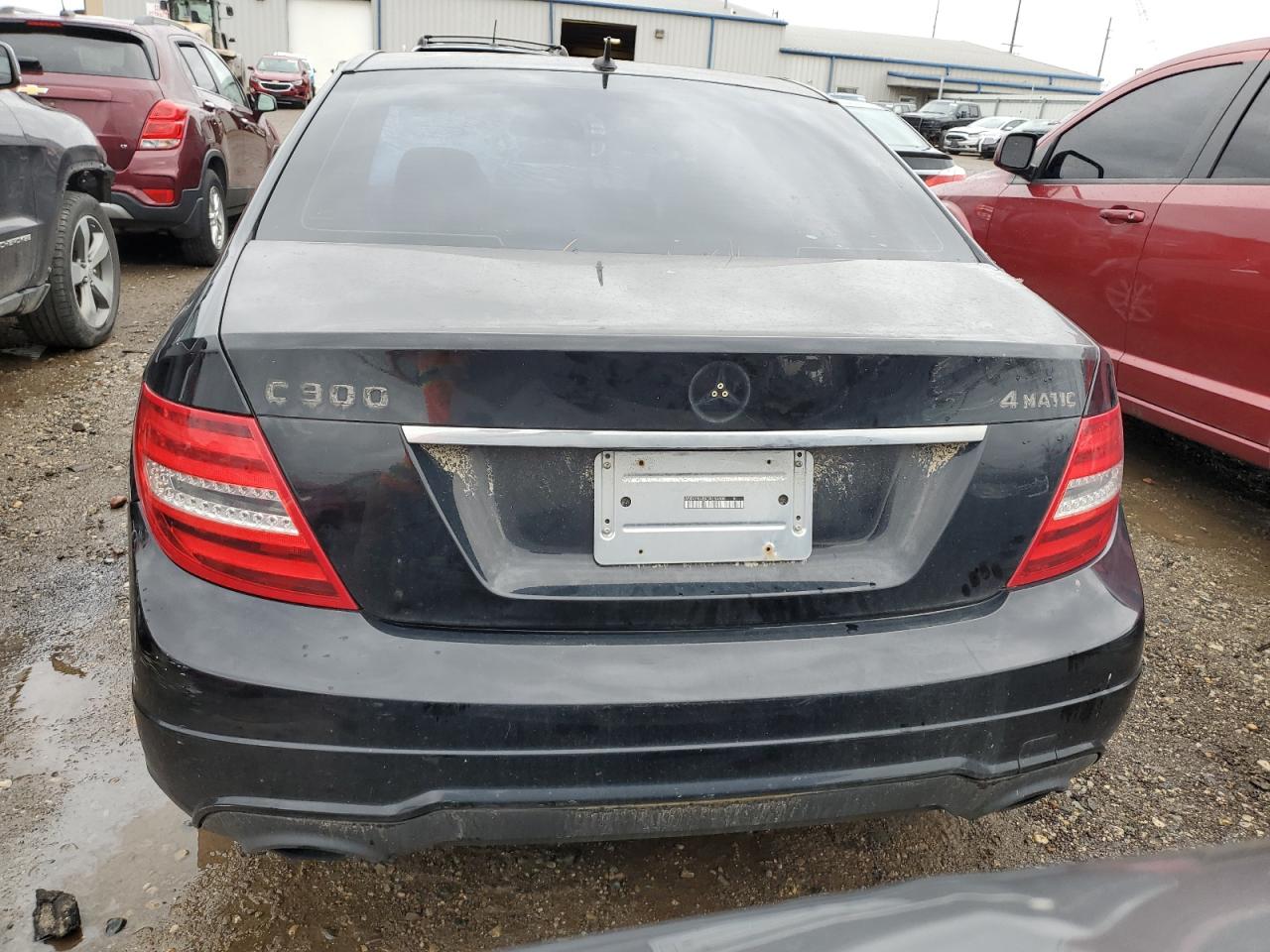 2013 Mercedes-benz C 300 4matic Black vin: WDDGF8AB9DR250808