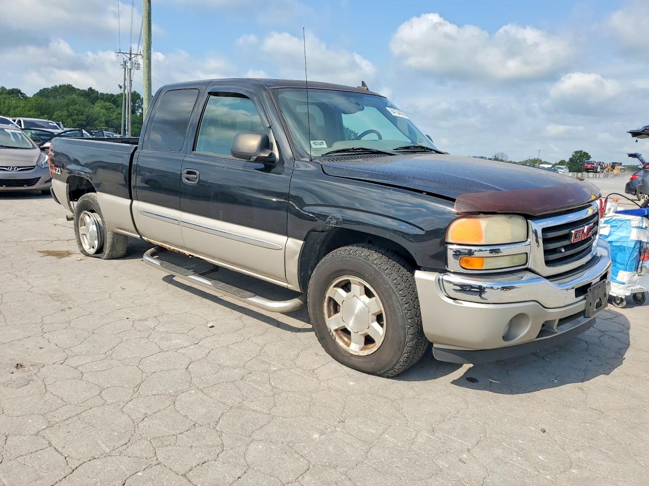 2006 Gmc New Sierra K1500 Black vin: 1GTEK19B26Z111504