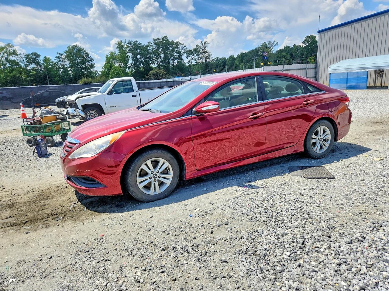 2014 Hyundai Sonata Gls Красный vin: 5NPEB4AC2EH928886