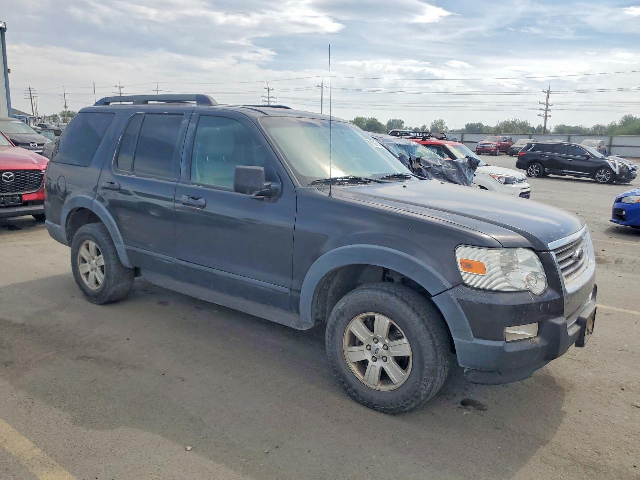 2007 Ford Explorer Xlt Black vin: 1FMEU73E77UB65438