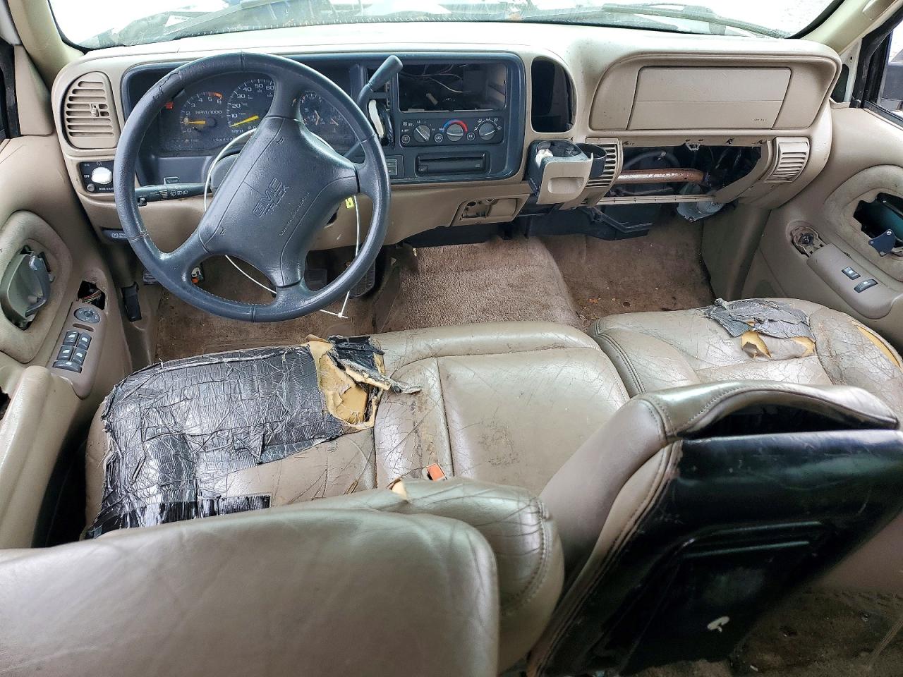 1997 Gmc Yukon White vin: 1GKEK13RXVJ715096