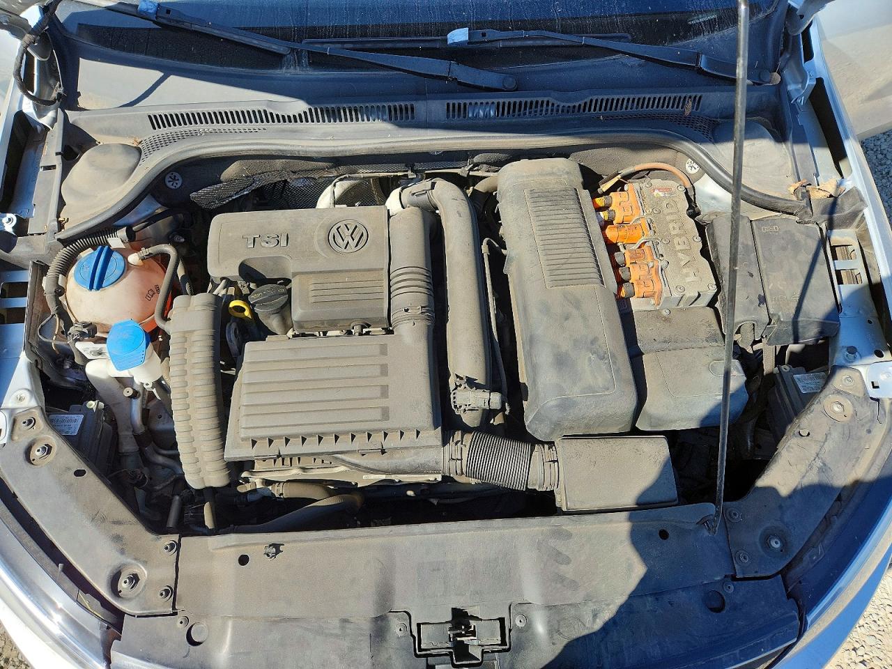 2014 Volkswagen Jetta Hybrid Серебряный vin: 3VW637AJ6EM266853
