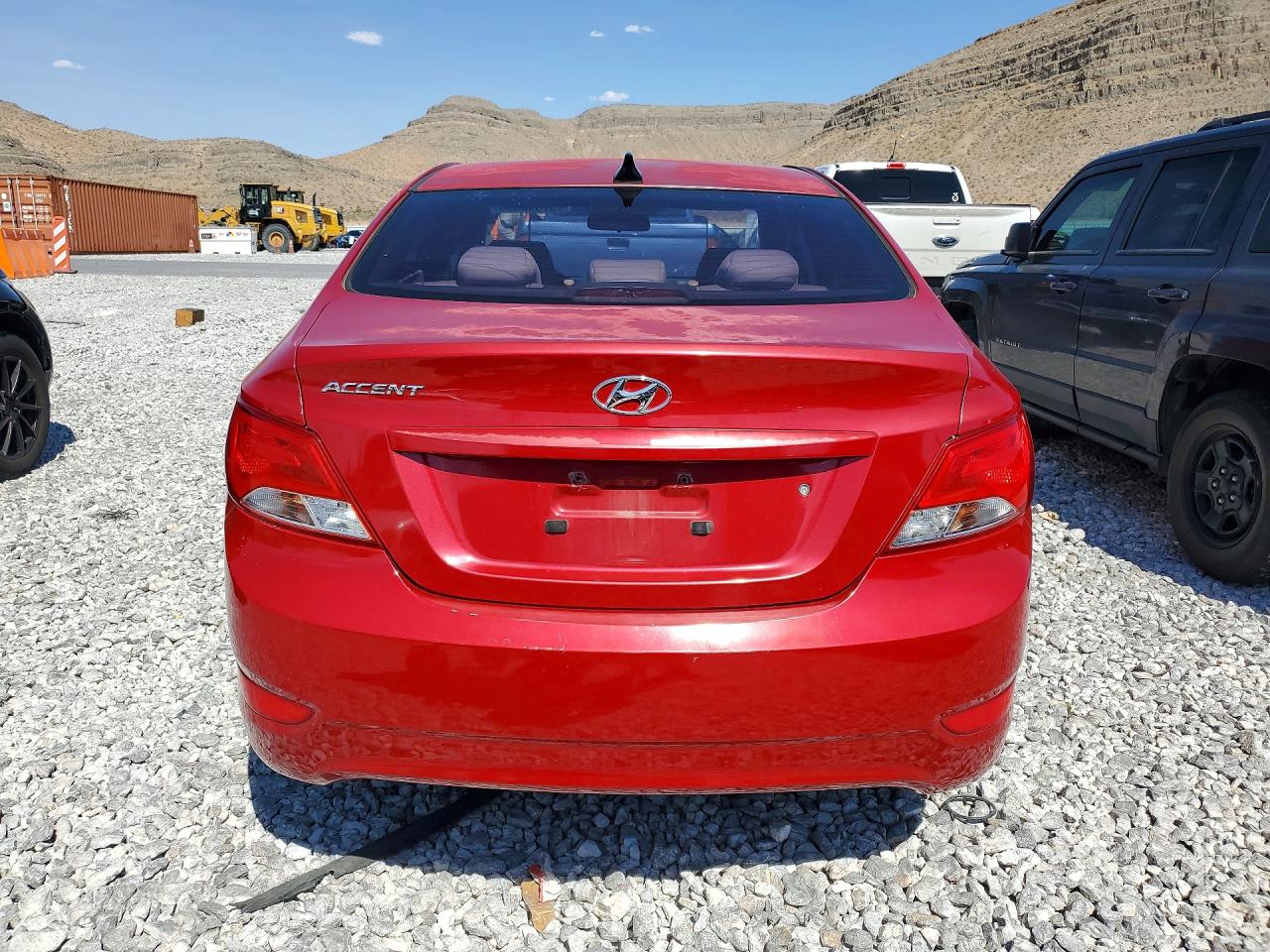 2015 Hyundai Accent Gls Red vin: KMHCT4AE6FU817752
