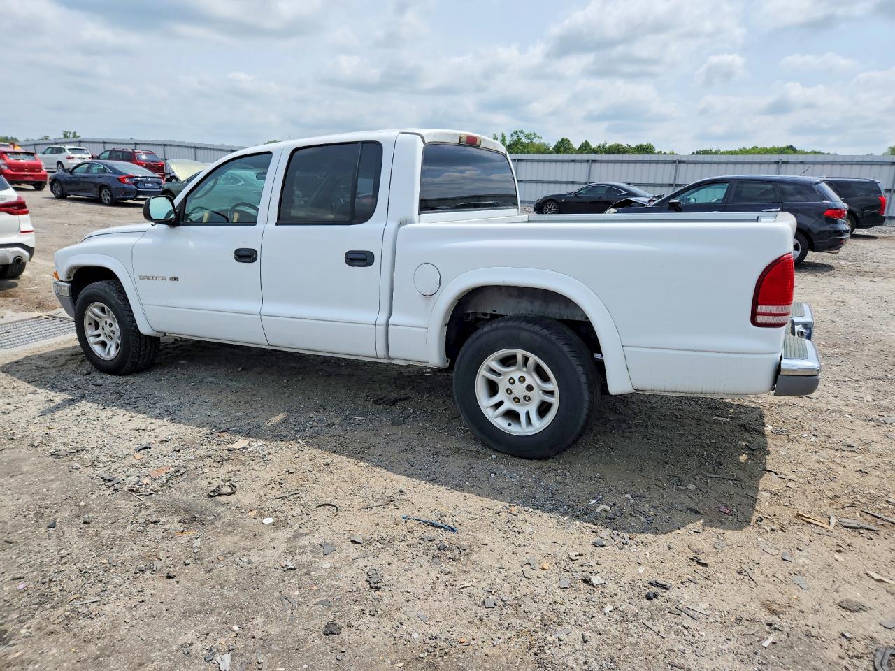 2002 Dodge Dakota Quad Slt White vin: 1B7HL48N82S625951
